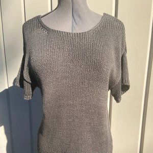 H&M Women's Black Short Sleeve Sweater